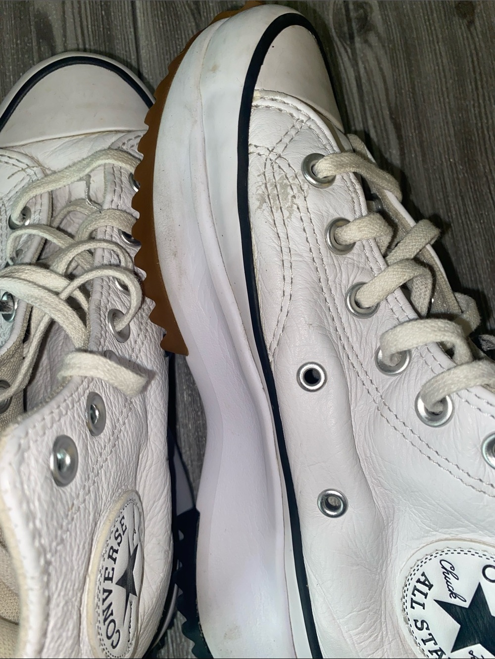 Converse Run Star Hike Leather Sneakers Women’s Size 6 - Picture 2 of 8